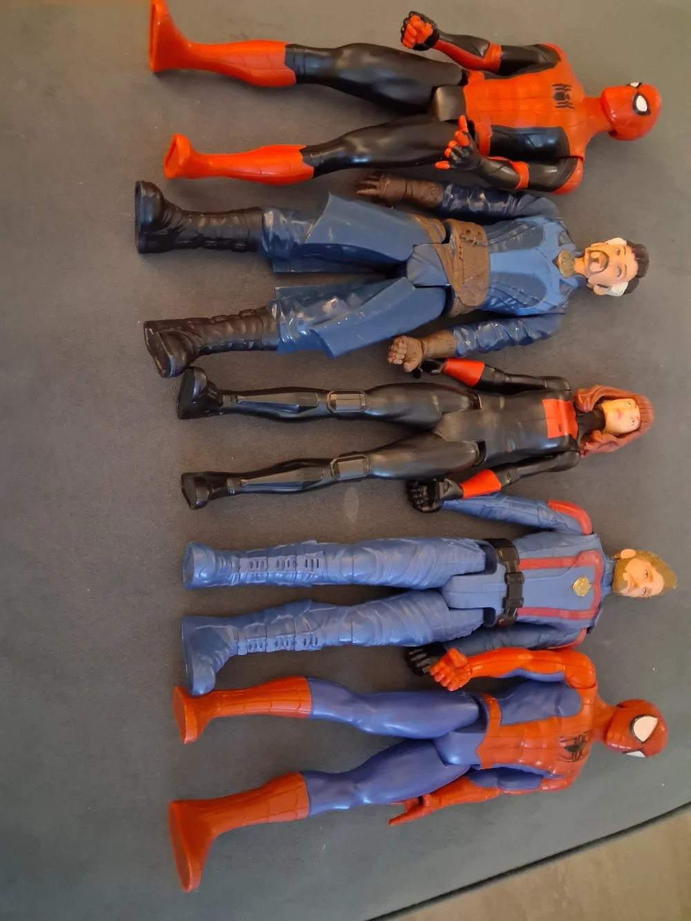 Marvel Action Figure Set - Red, Blue, Black